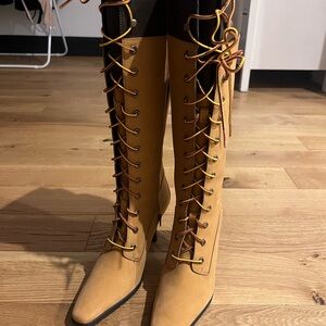 Timberland x Veneda Carter lace up boots